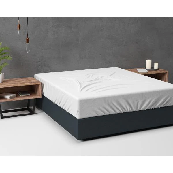 Drap-housse Basic Flanelle Blanc - Image 5