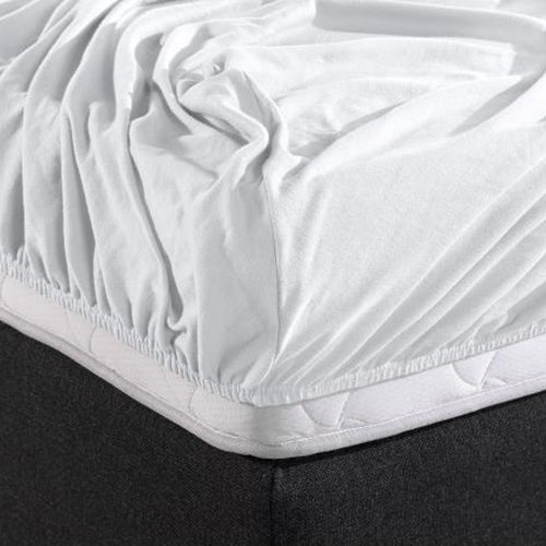 Drap-housse Double Jersey Blanc - Image 4