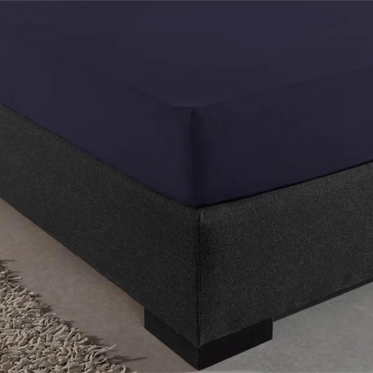 Drap-housse Double Jersey Bleu Marine - Image 4