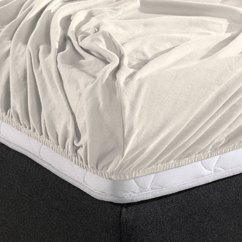 Drap-housse Double Jersey Crème - Image 3