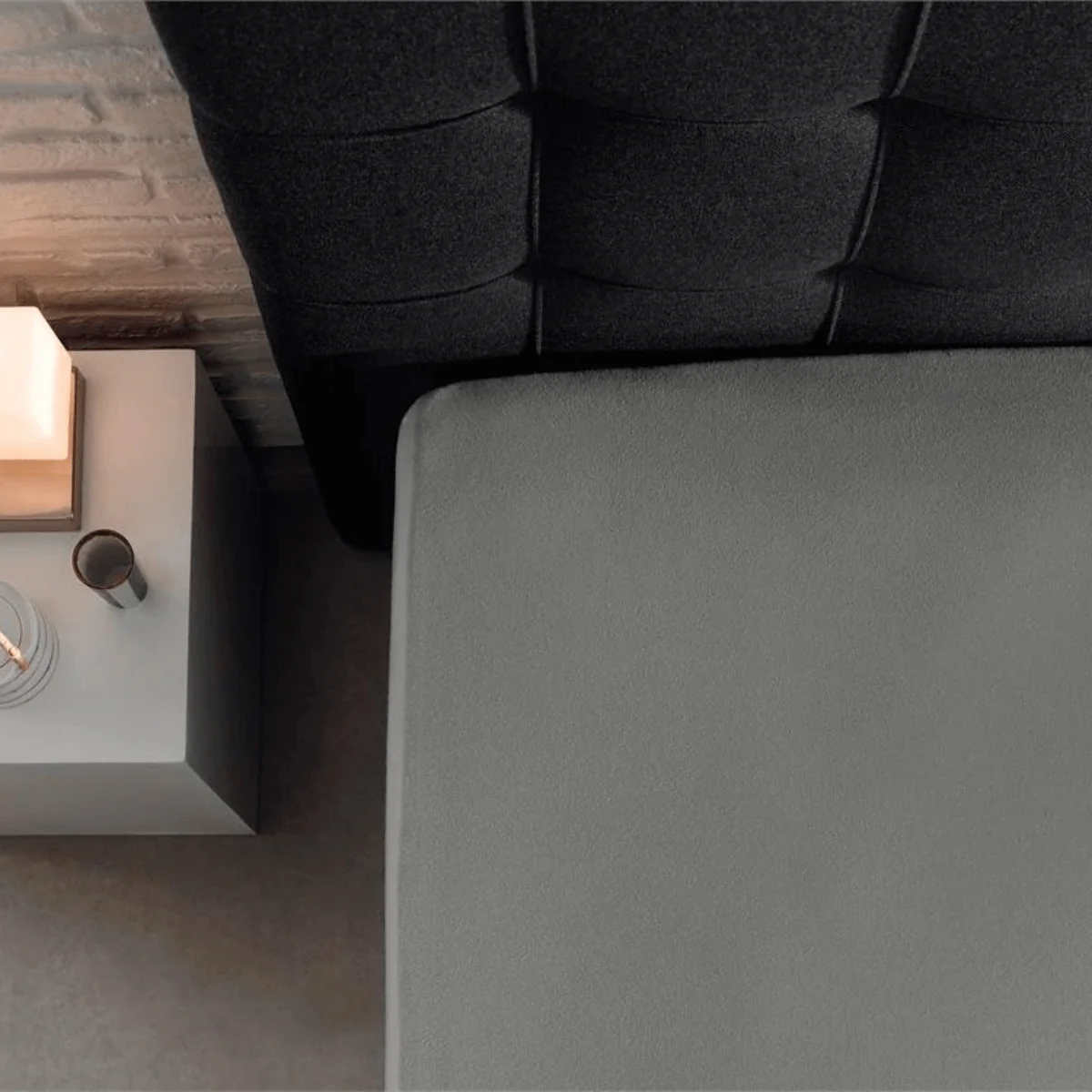 Drap-housse Double Jersey Gris - Image 3