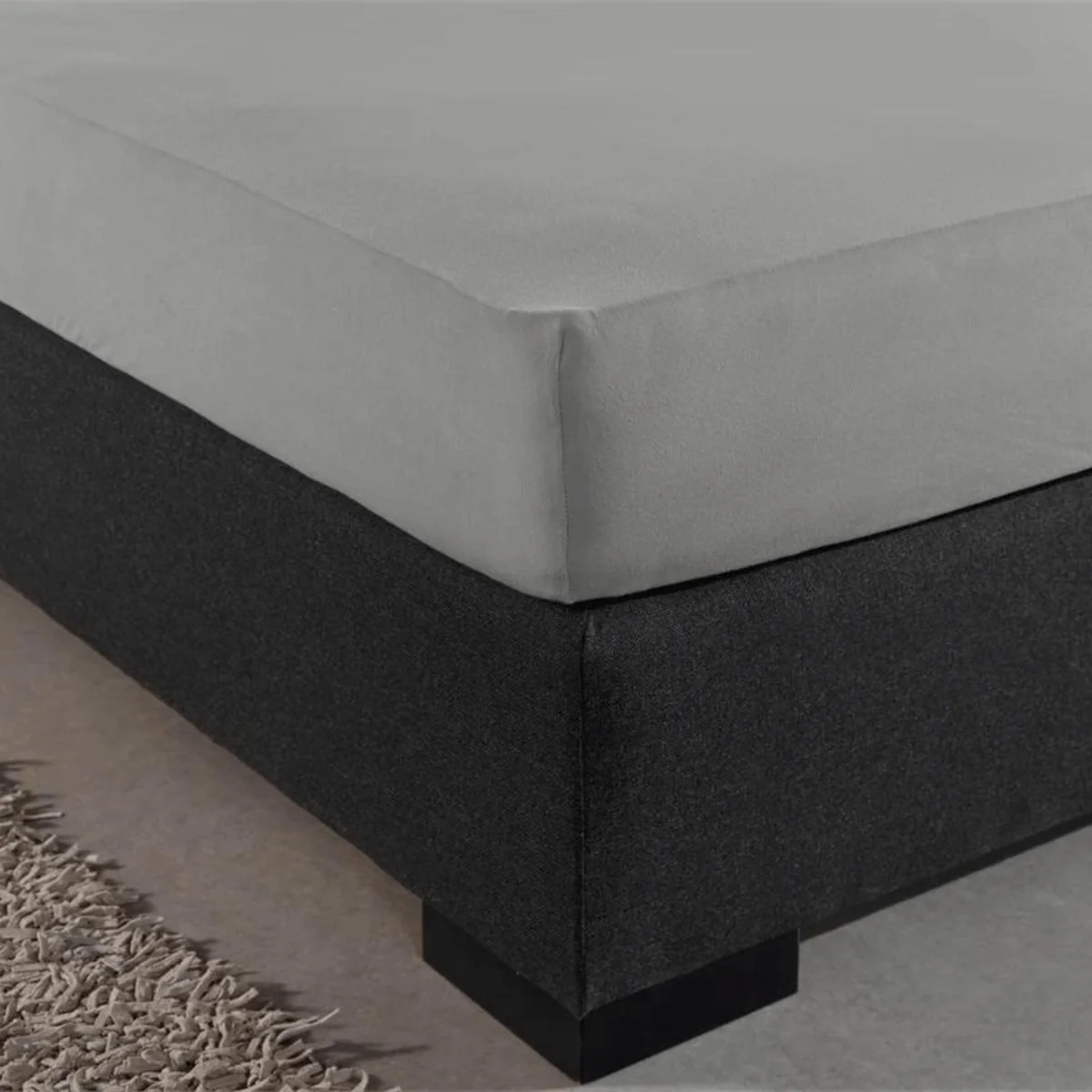 Drap-housse Double Jersey Gris - Image 6