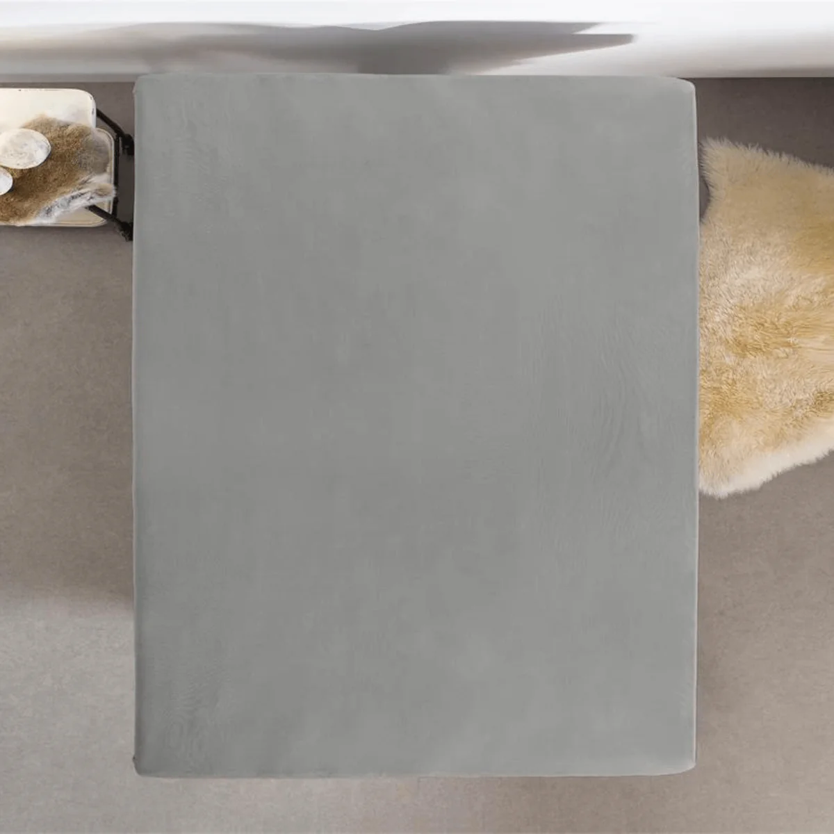 Drap-housse Double Jersey Gris - Image 8