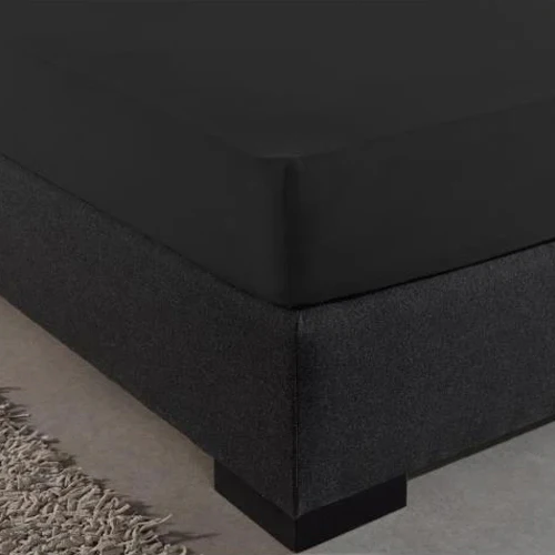 Drap-housse Double Jersey Noir - Image 3