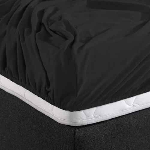 Drap-housse Double Jersey Noir - Image 4