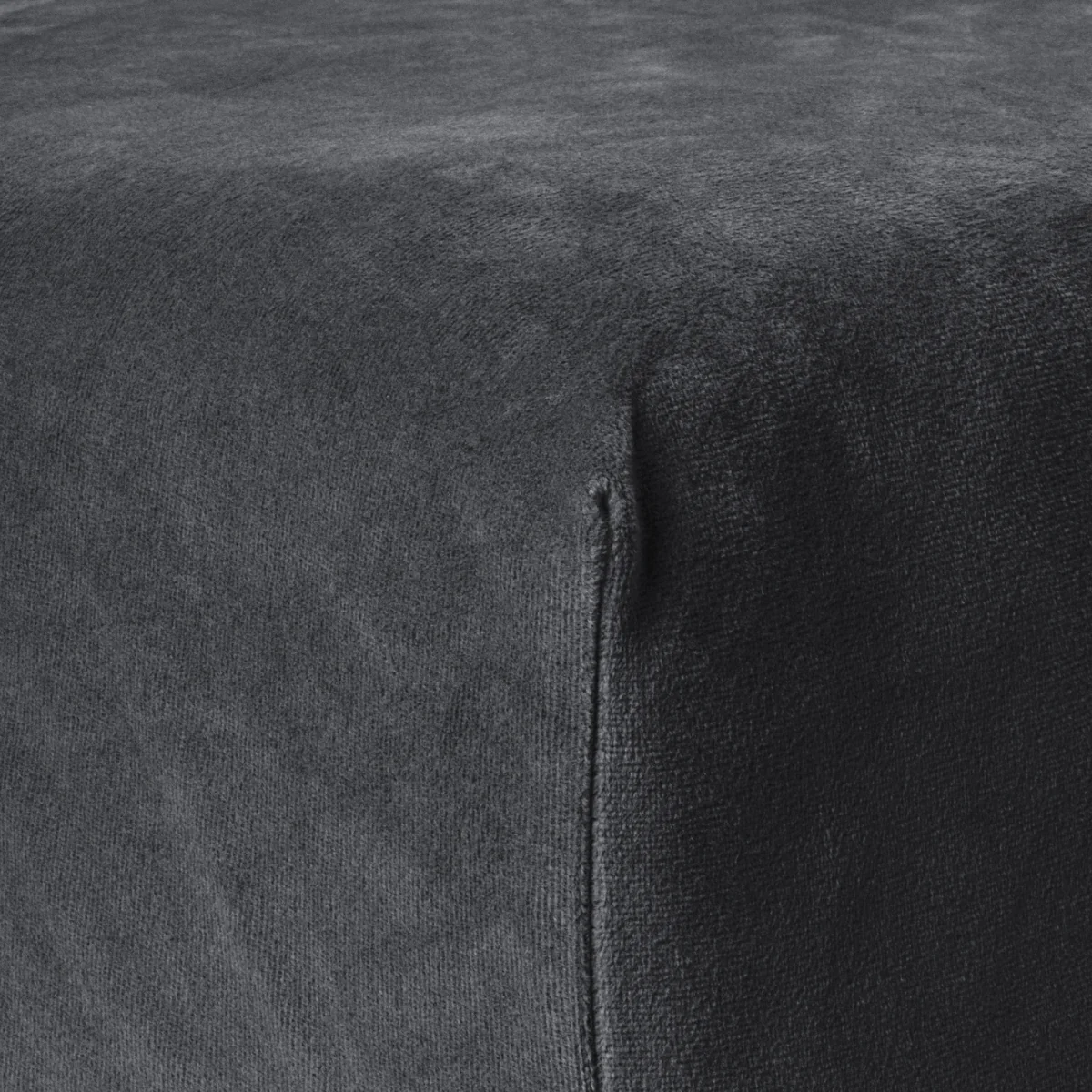 Drap-housse en Velours Anthracite - Image 4