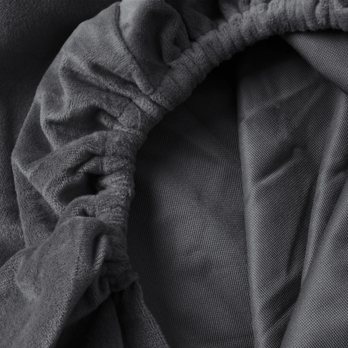 Drap-housse en Velours Anthracite - Image 7
