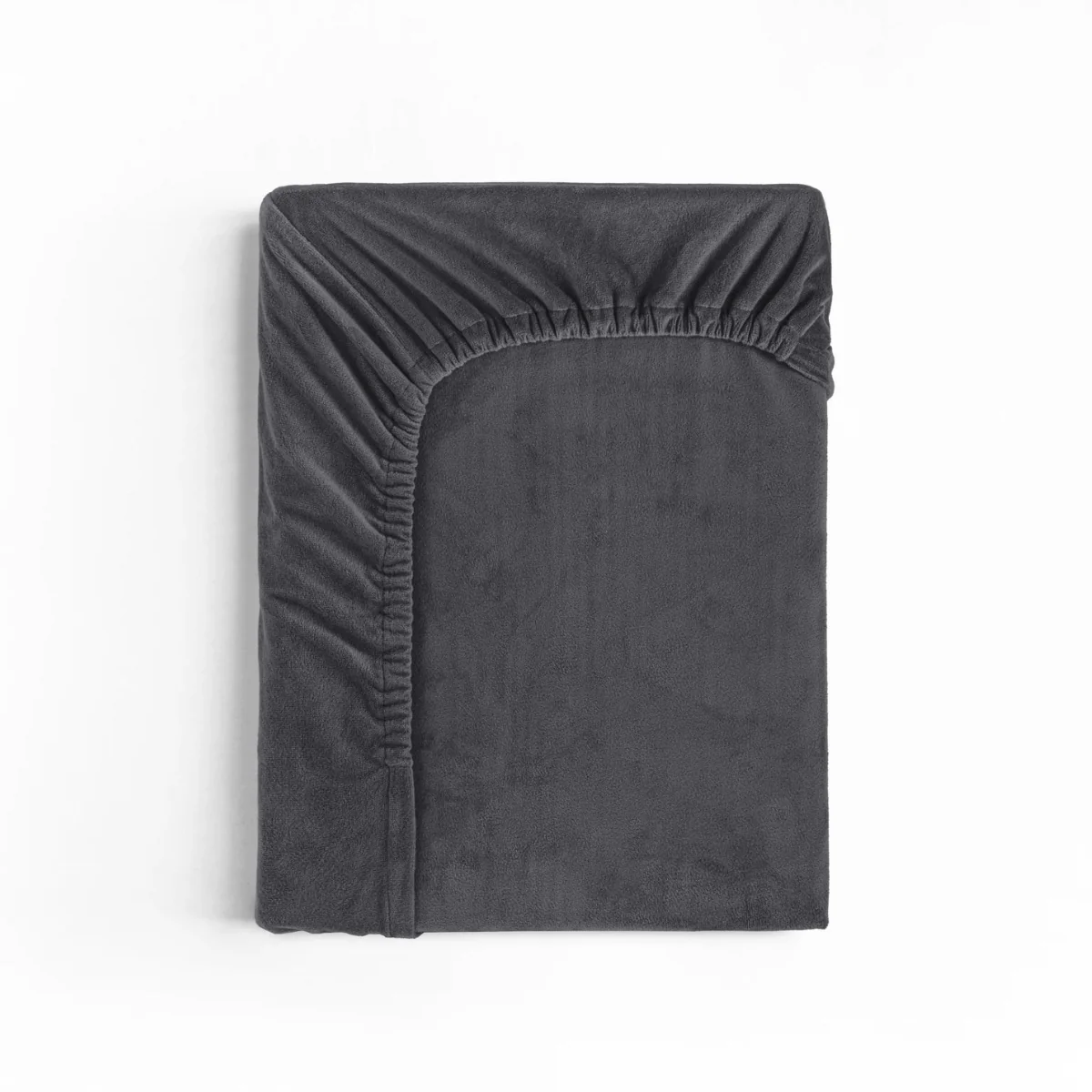 Drap-housse en Velours Anthracite - Image 8