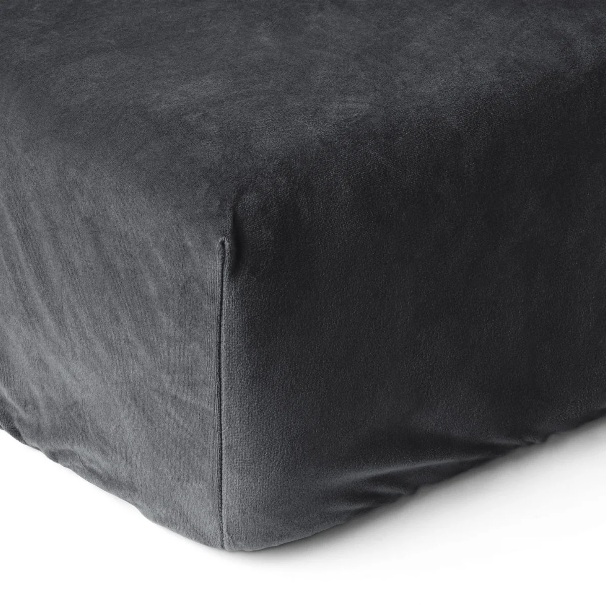 Drap-housse en Velours Anthracite - Image 9
