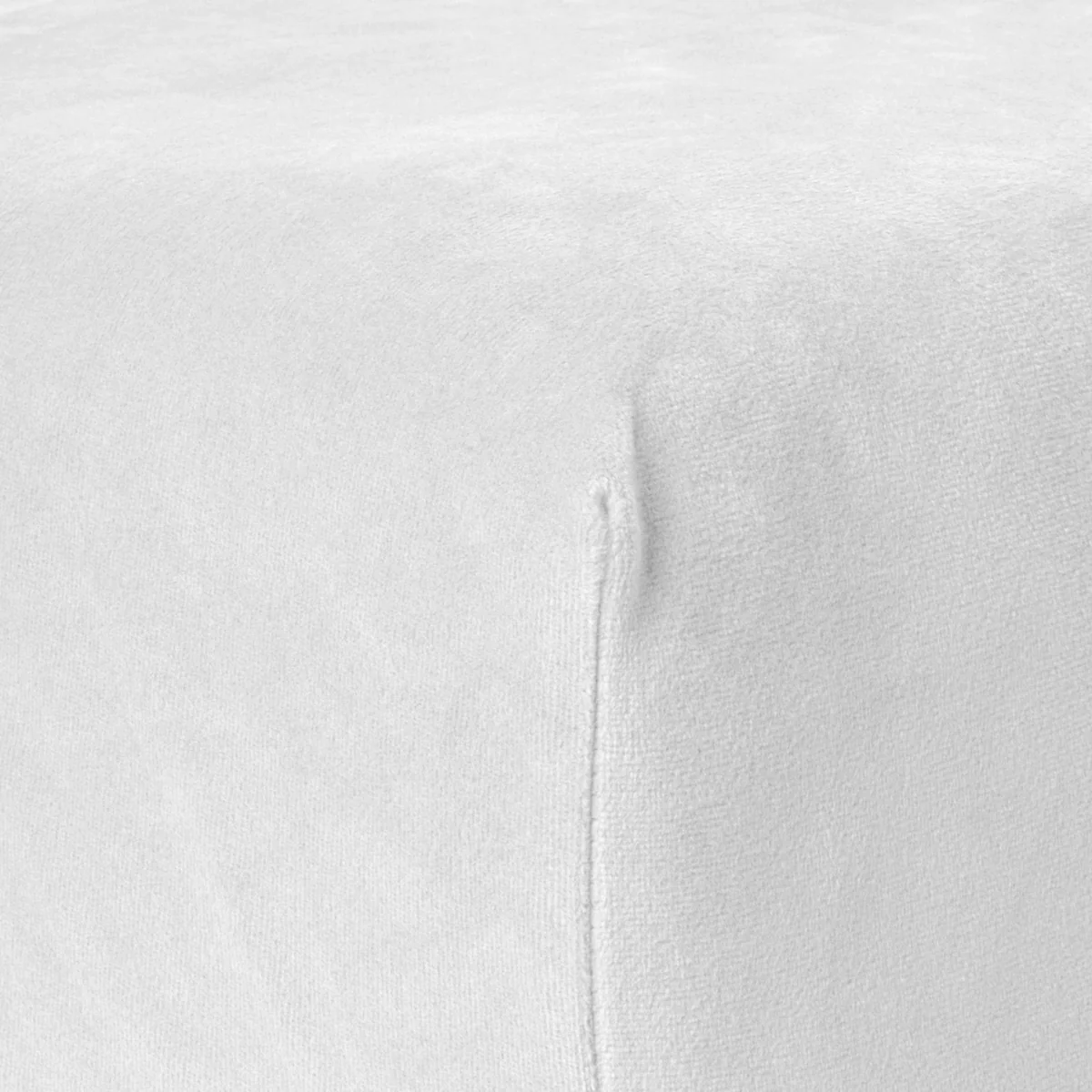 Drap-housse en Velours Blanc - Image 5