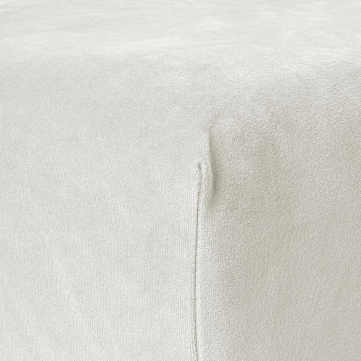Drap-housse en Velours Crème - Image 4