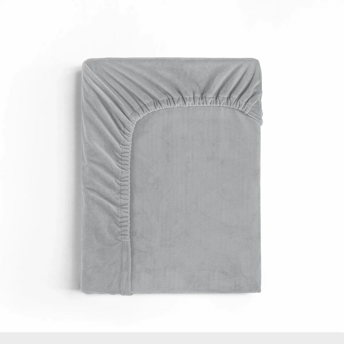Drap-housse en Velours Gris - Image 3