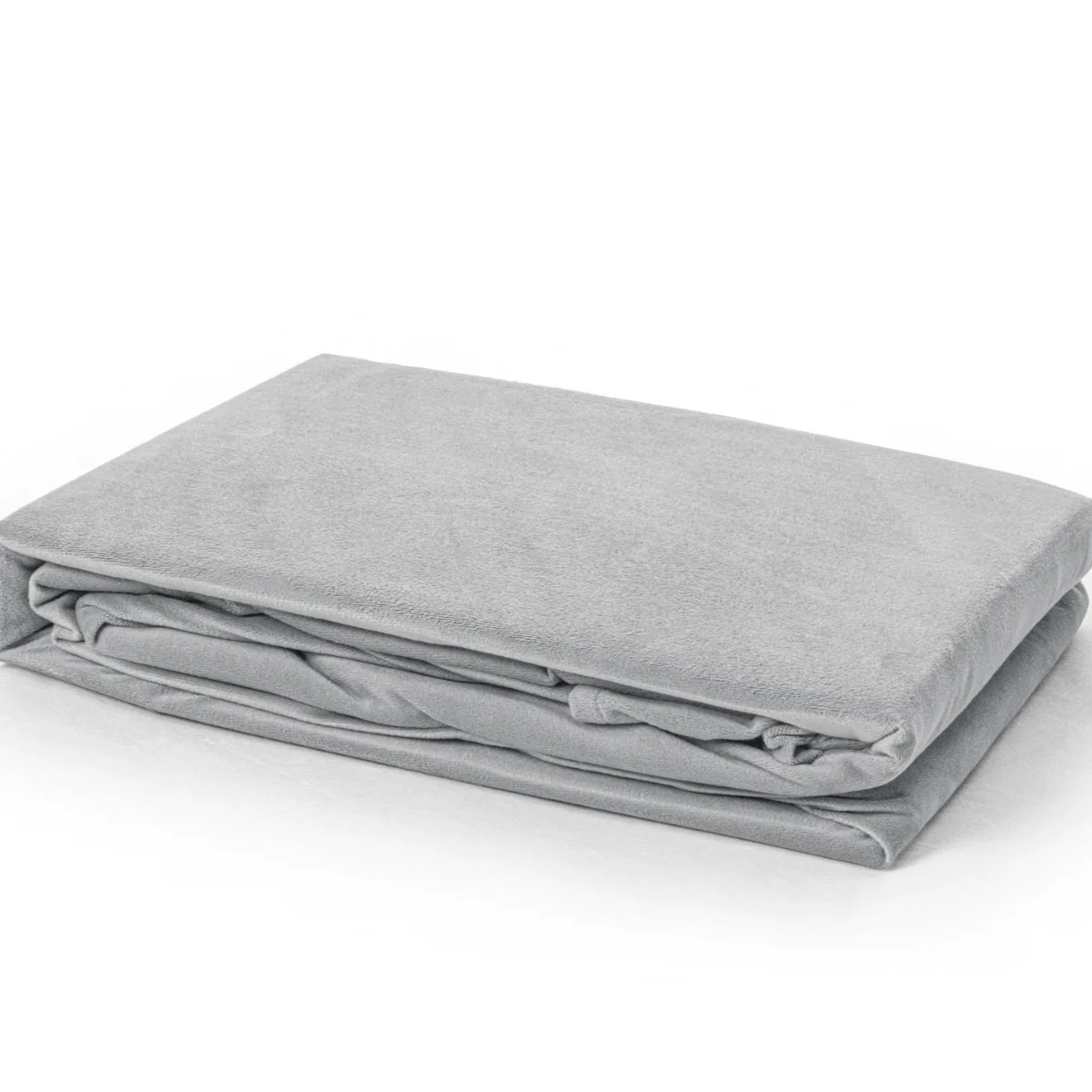 Drap-housse en Velours Gris - Image 8