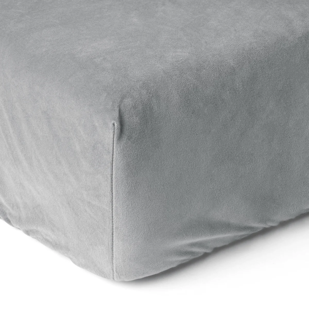 Drap-housse en Velours Gris - Image 9