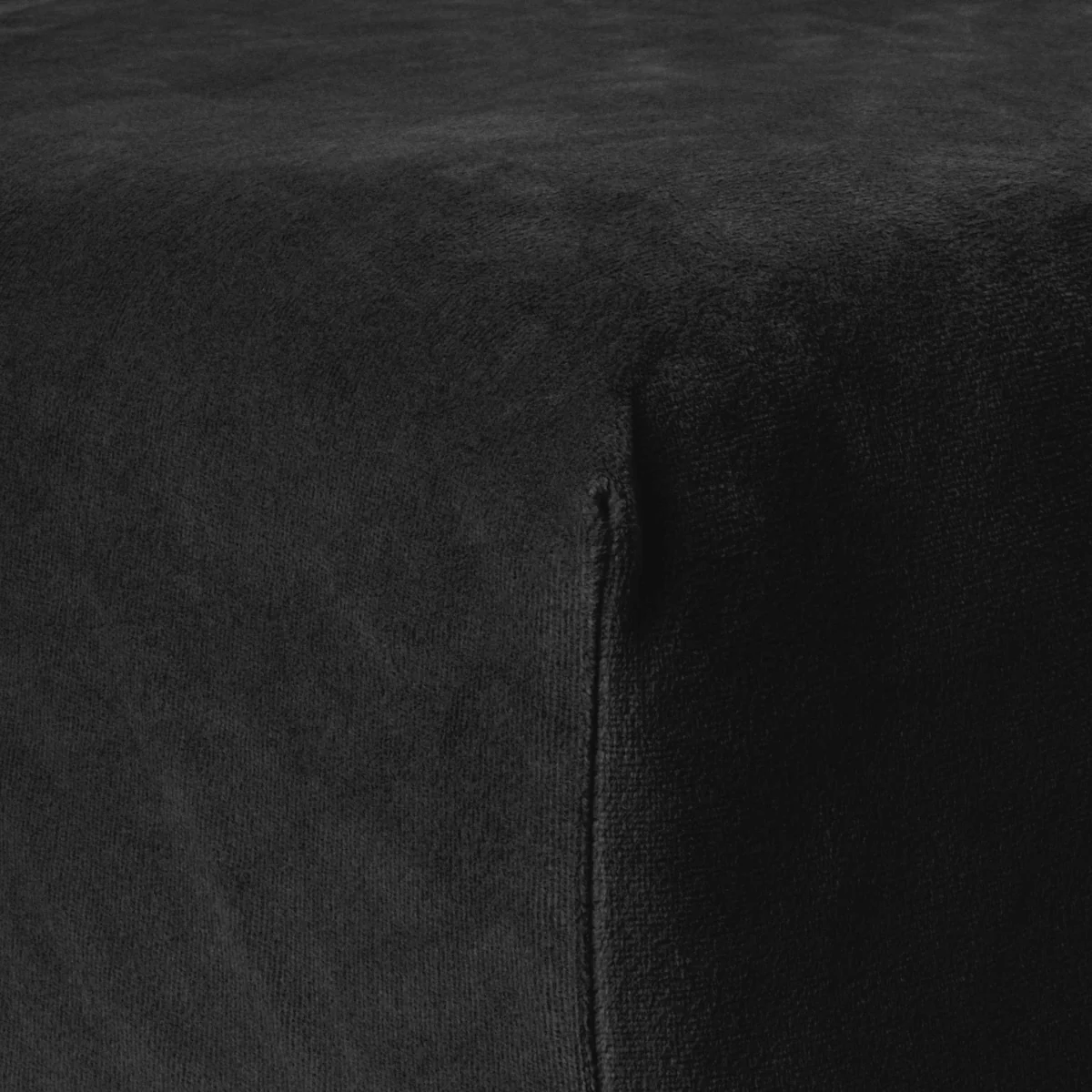 Drap-housse en Velours Noir - Image 5