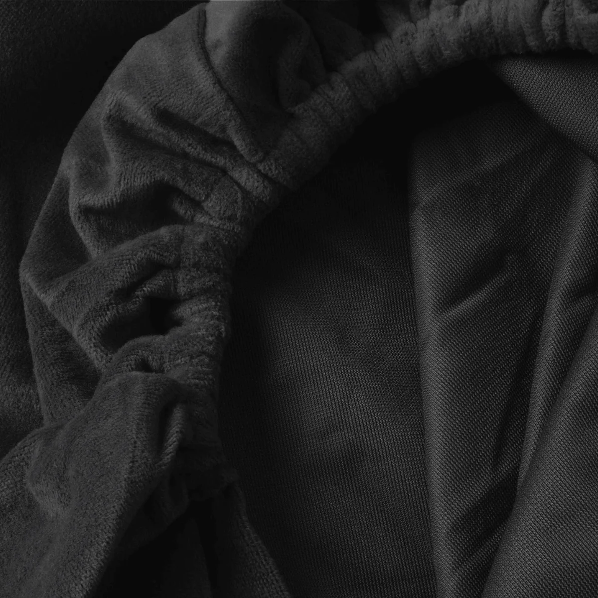 Drap-housse en Velours Noir - Image 8