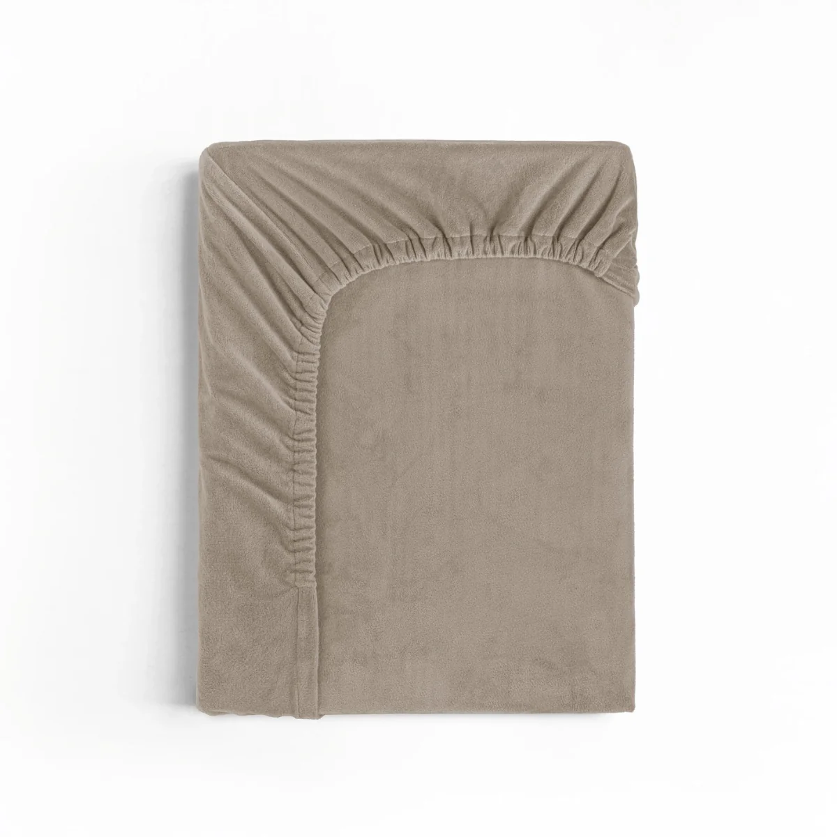 Drap-housse en Velours Taupe - Image 10