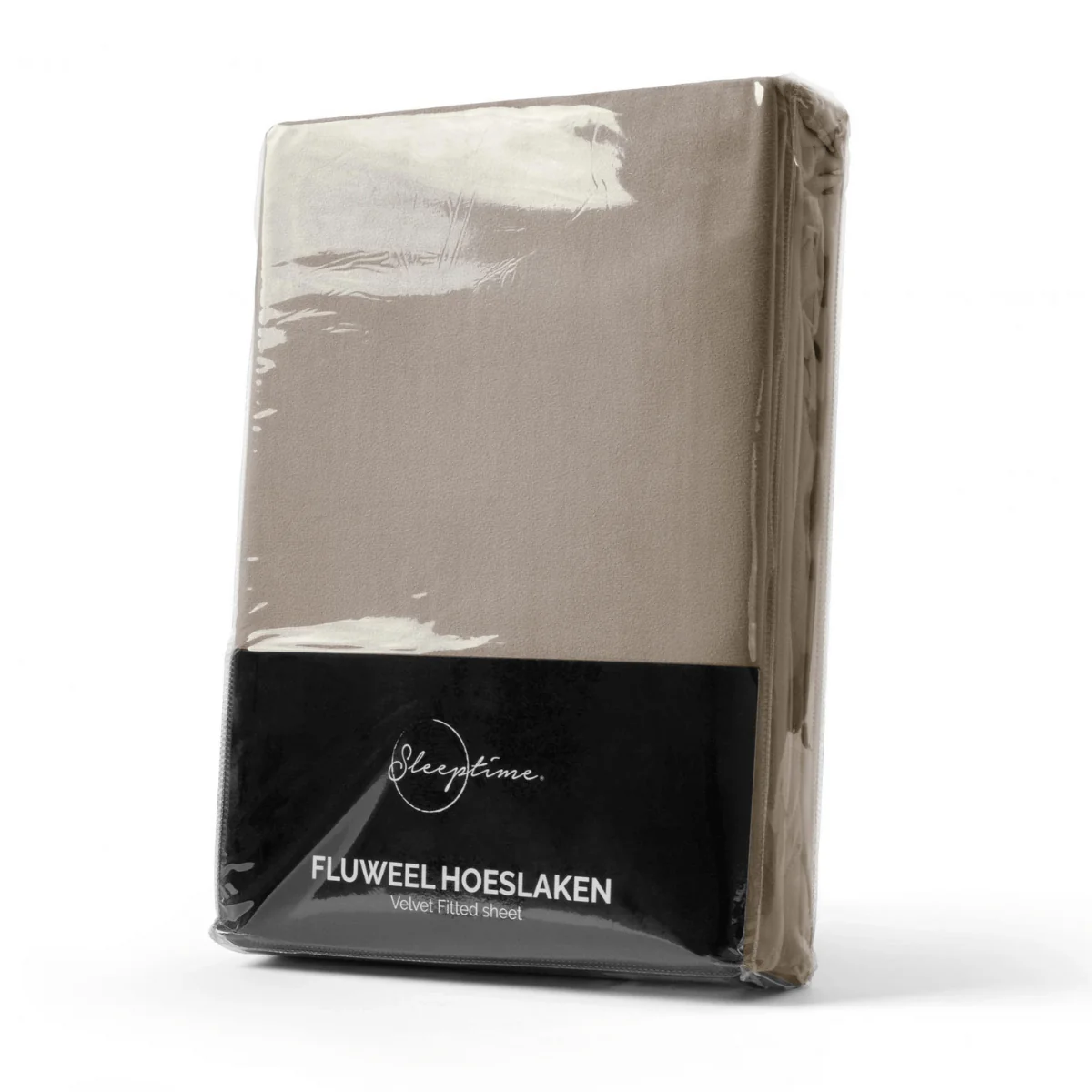 Drap-housse en Velours Taupe - Image 3