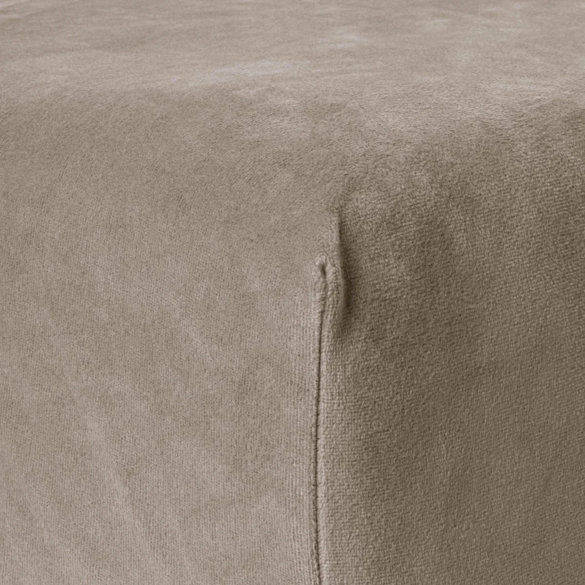 Drap-housse en Velours Taupe - Image 4