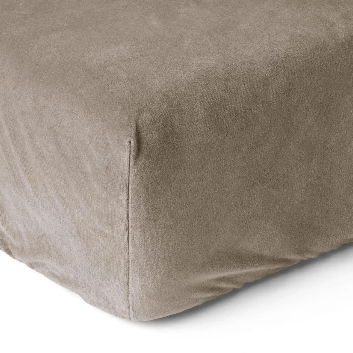 Drap-housse en Velours Taupe - Image 8
