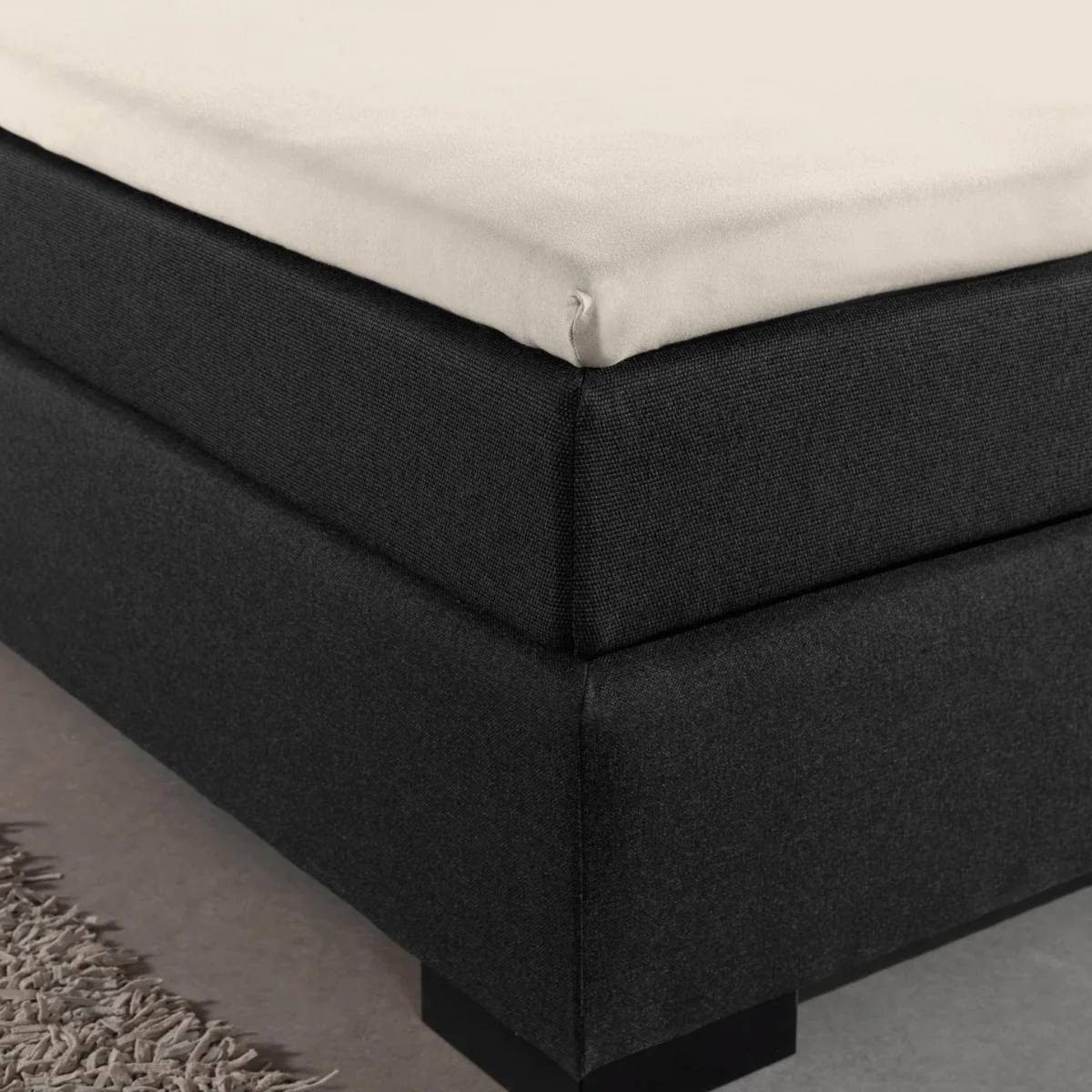 Drap-housse Jersey Topper Crème - Image 4