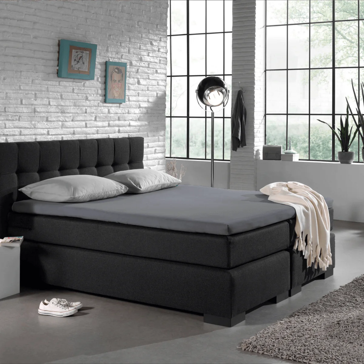 Drap-housse Jersey Topper Gris