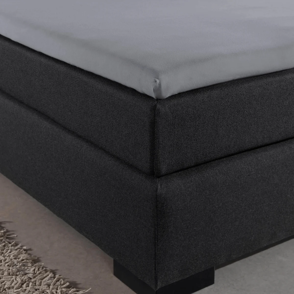 Drap-housse Jersey Topper Gris - Image 7