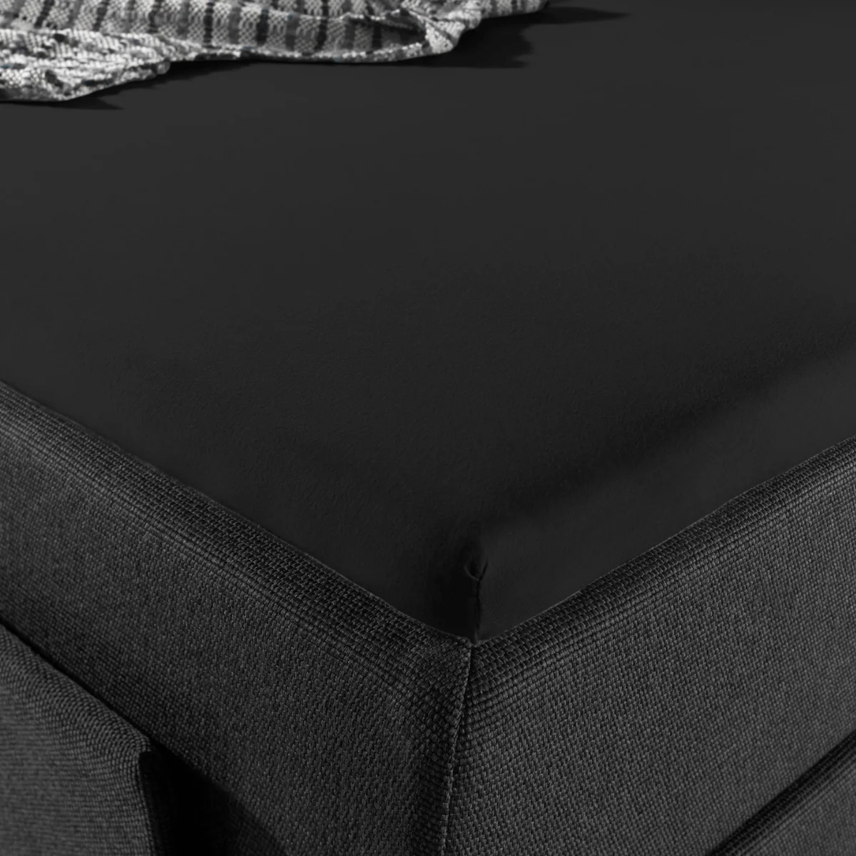 Drap-housse Jersey Topper Noir - Image 7