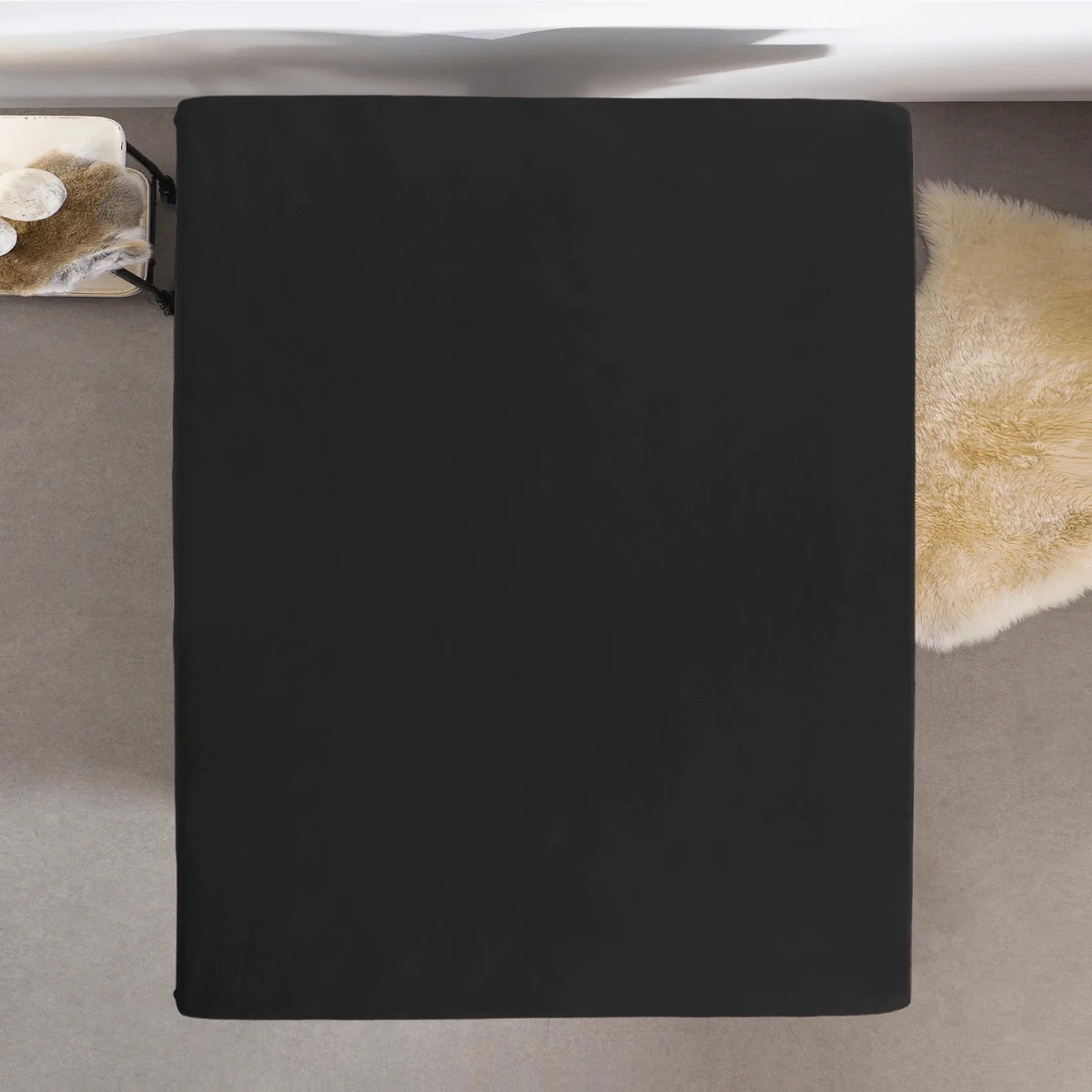 Drap-housse Jersey Topper Noir - Image 8