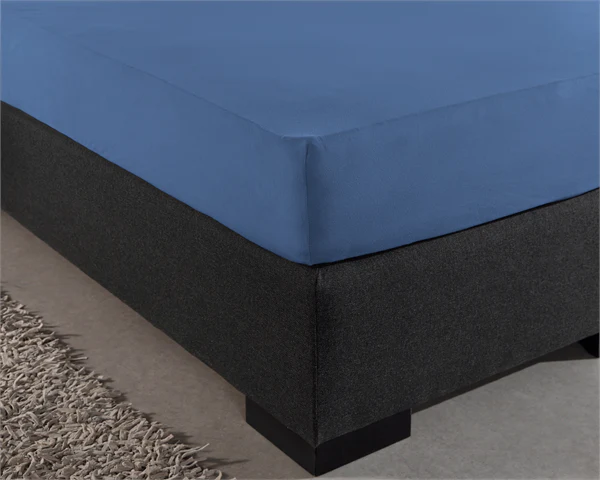Drap-housse Simple Jersey Bleu - Image 2