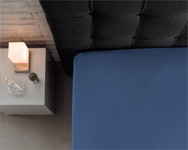 Drap-housse Simple Jersey Bleu - Image 3