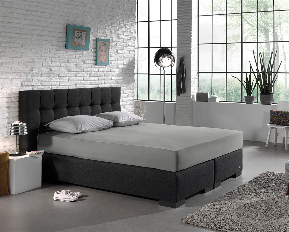 Drap-housse Simple Jersey Gris - Image 5