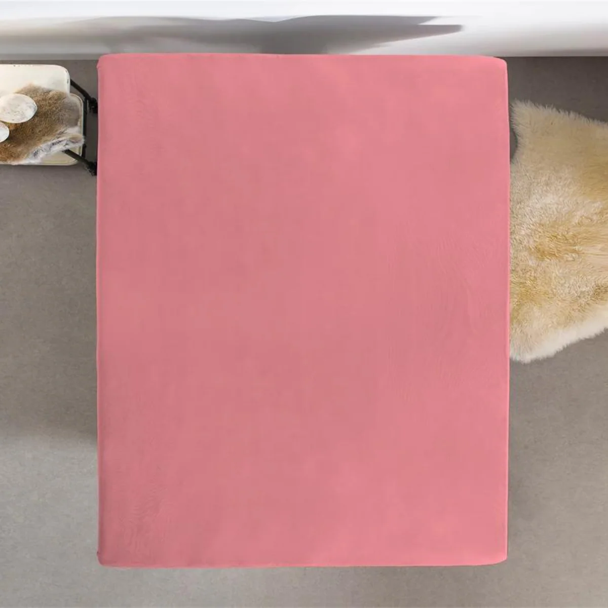 Drap-housse Simple Jersey Rose - Image 5