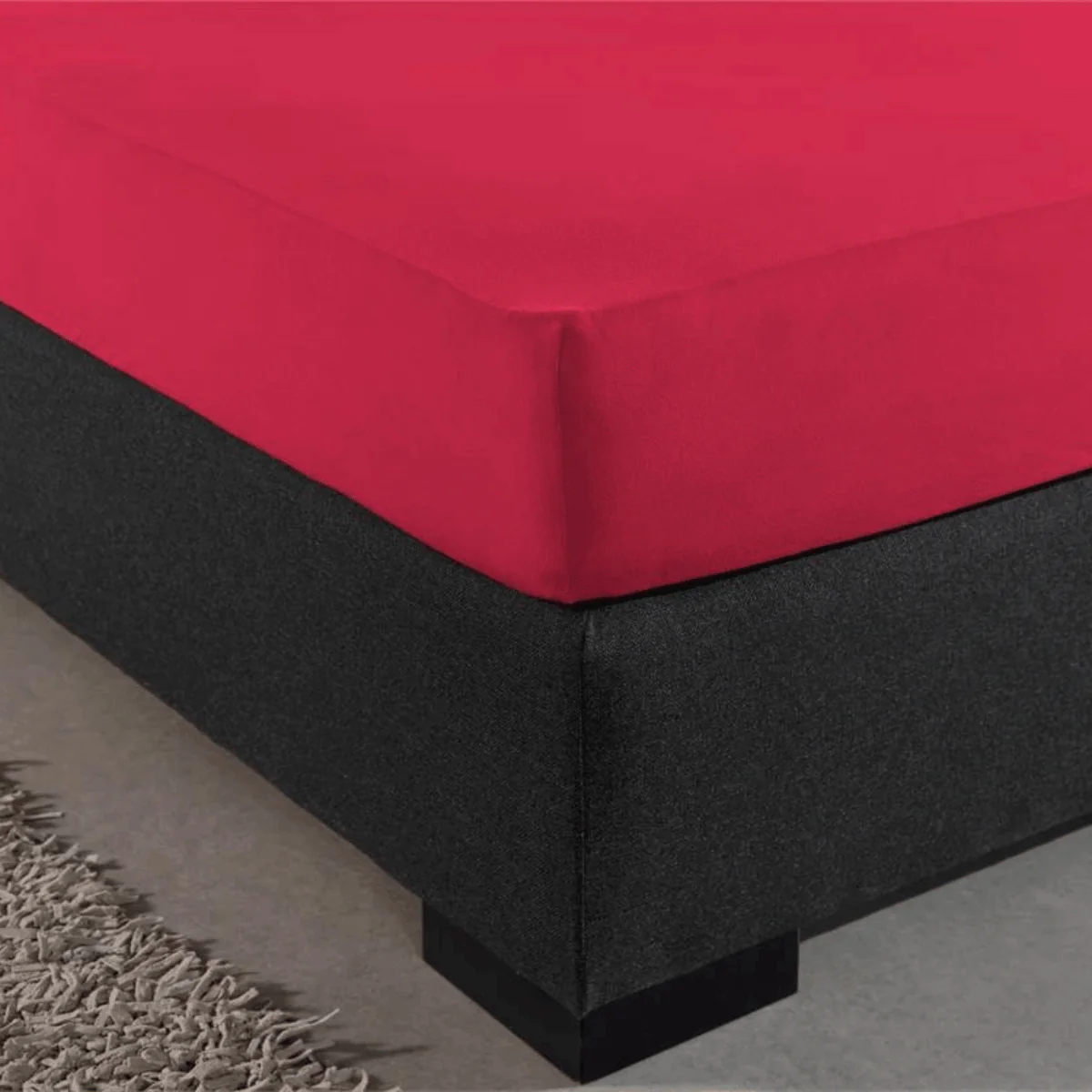 Drap-housse Simple Jersey Rose Vif - Image 3
