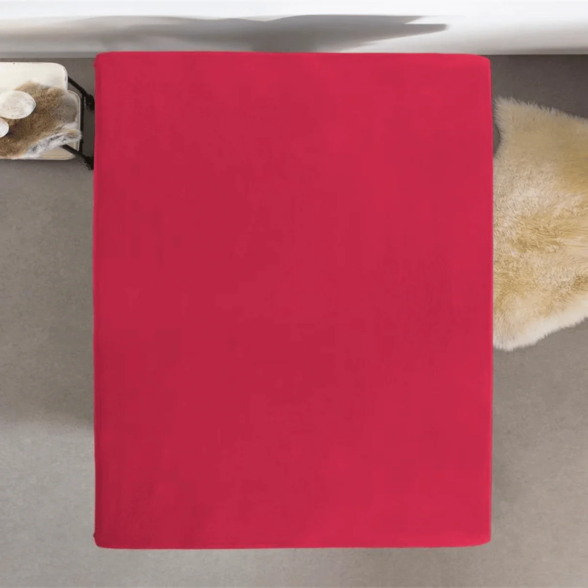 Drap-housse Simple Jersey Rose Vif - Image 4