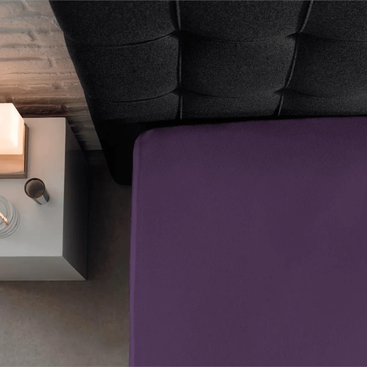 Drap-housse Simple Jersey Violet - Image 3