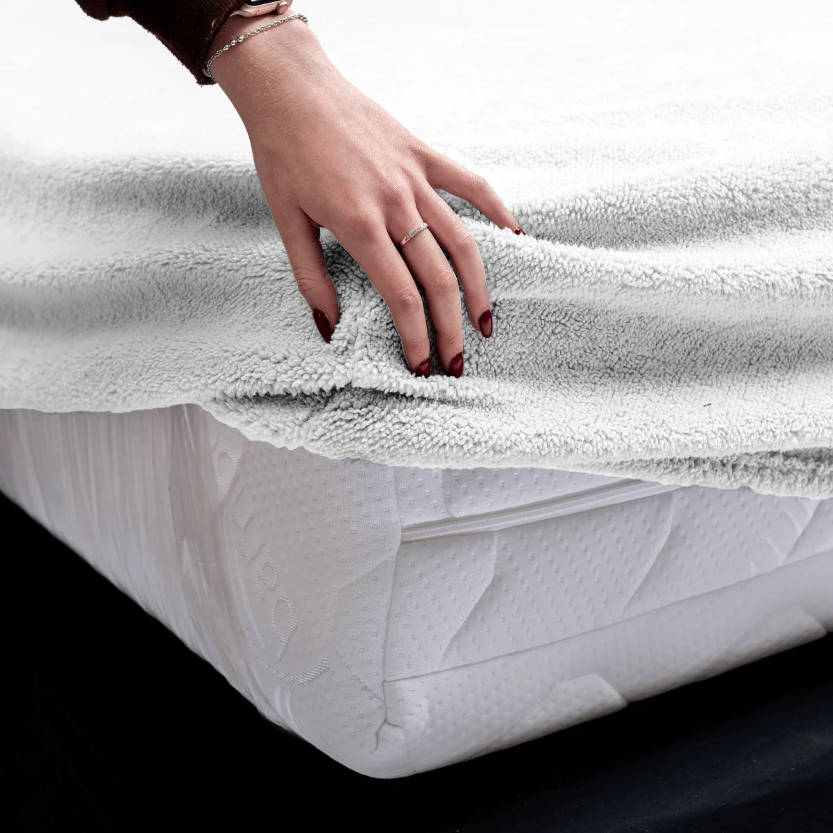 Drap-housse Teddy Blanc - Image 4