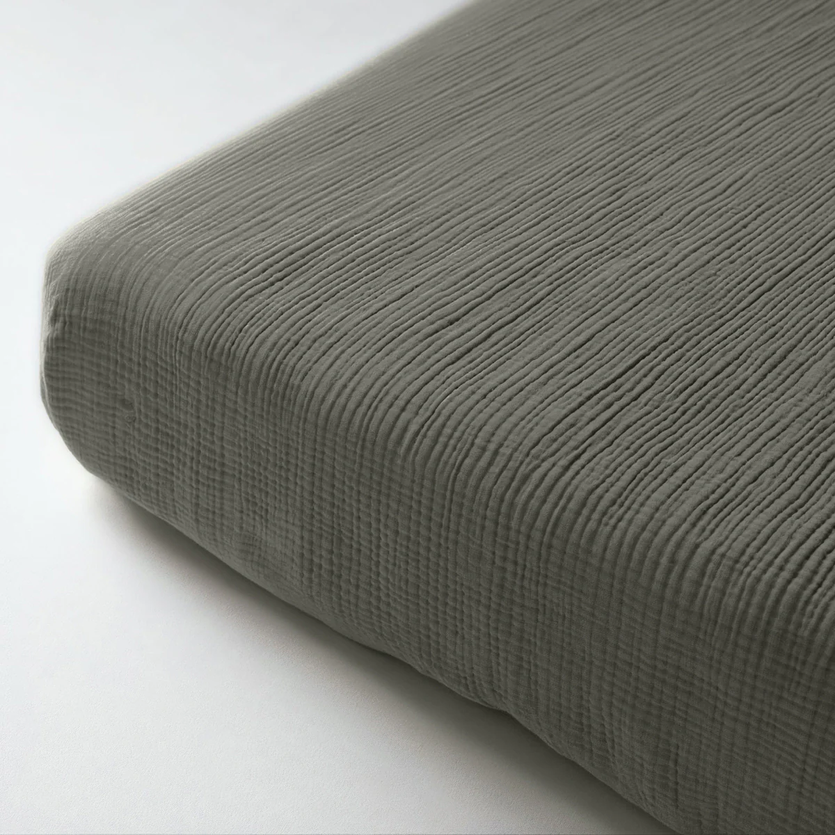 Drap-Housse Mousseline - Gris-Vert - Image 6