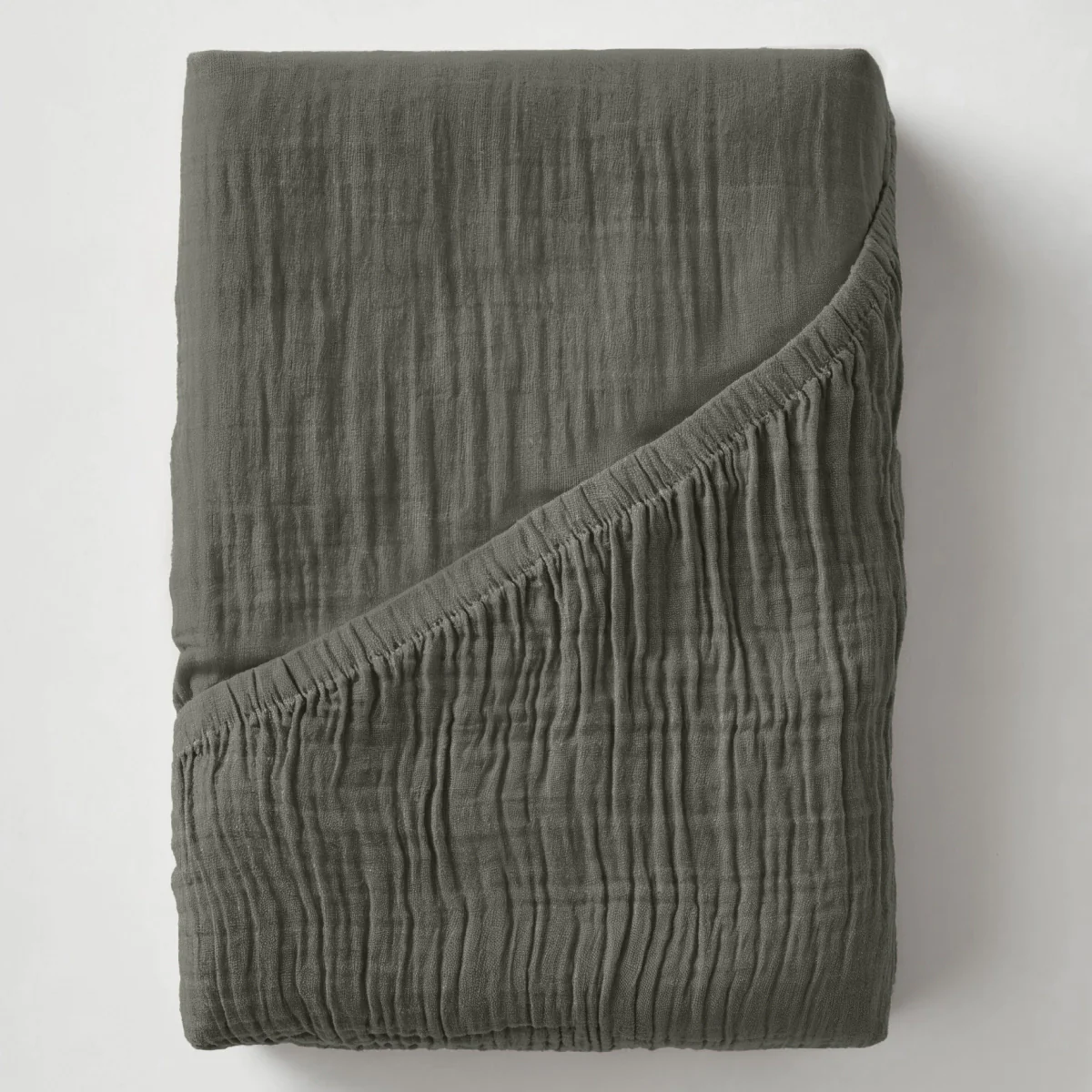 Drap-Housse Mousseline - Gris-Vert - Image 7