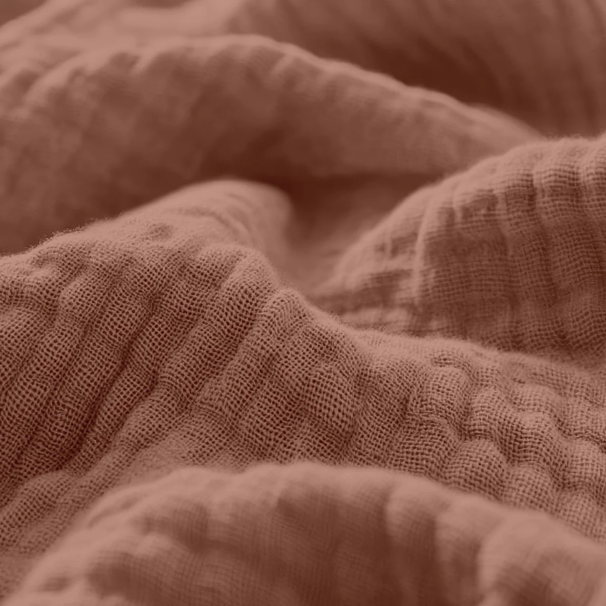 Mousseline Drap-Housse - Rose Poudré - Image 3