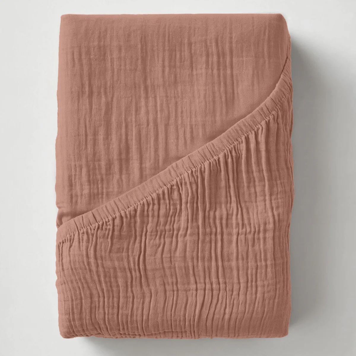 Mousseline Drap-Housse - Rose Poudré - Image 4