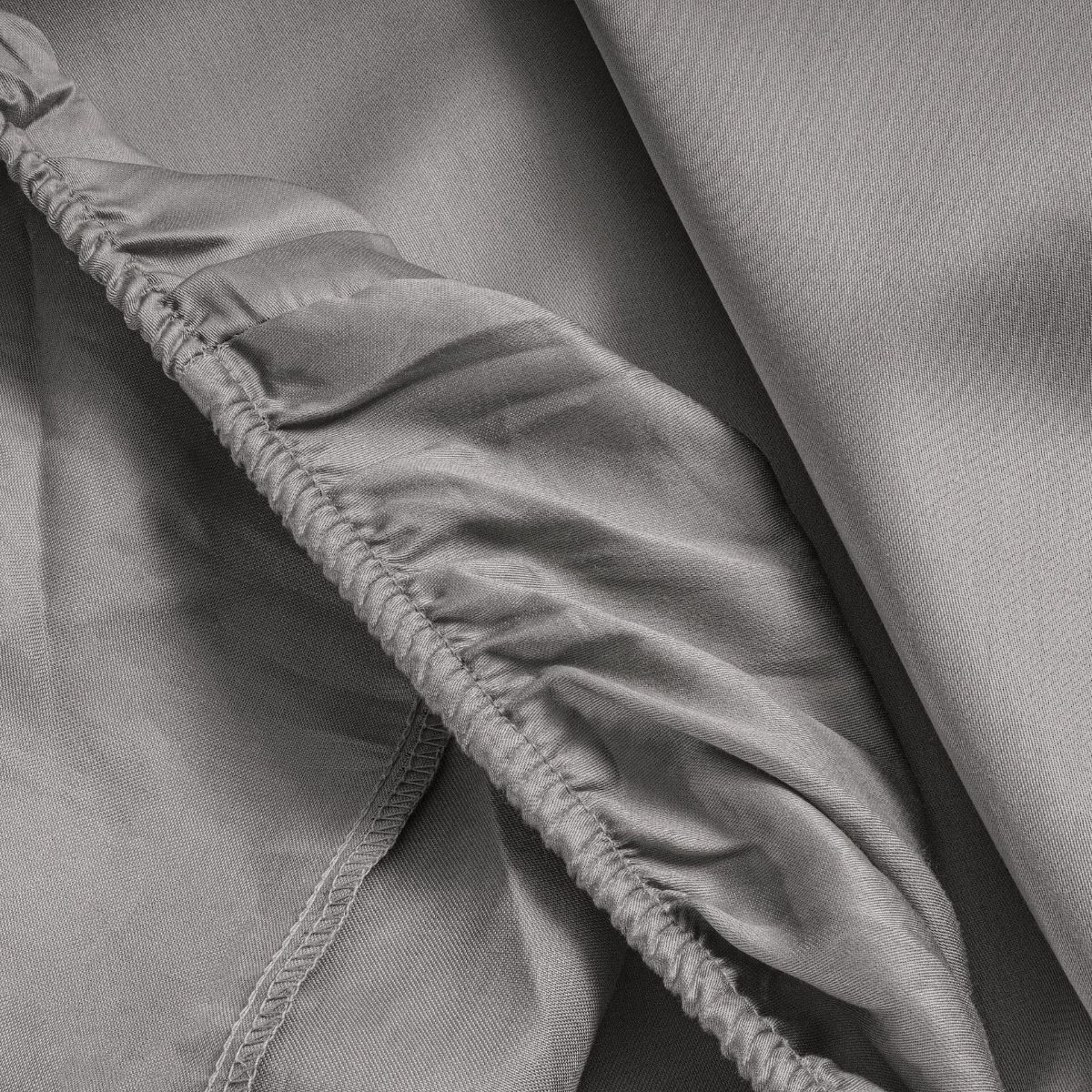 Primaviera Drap-housse Satin Deluxe Gris - Image 3