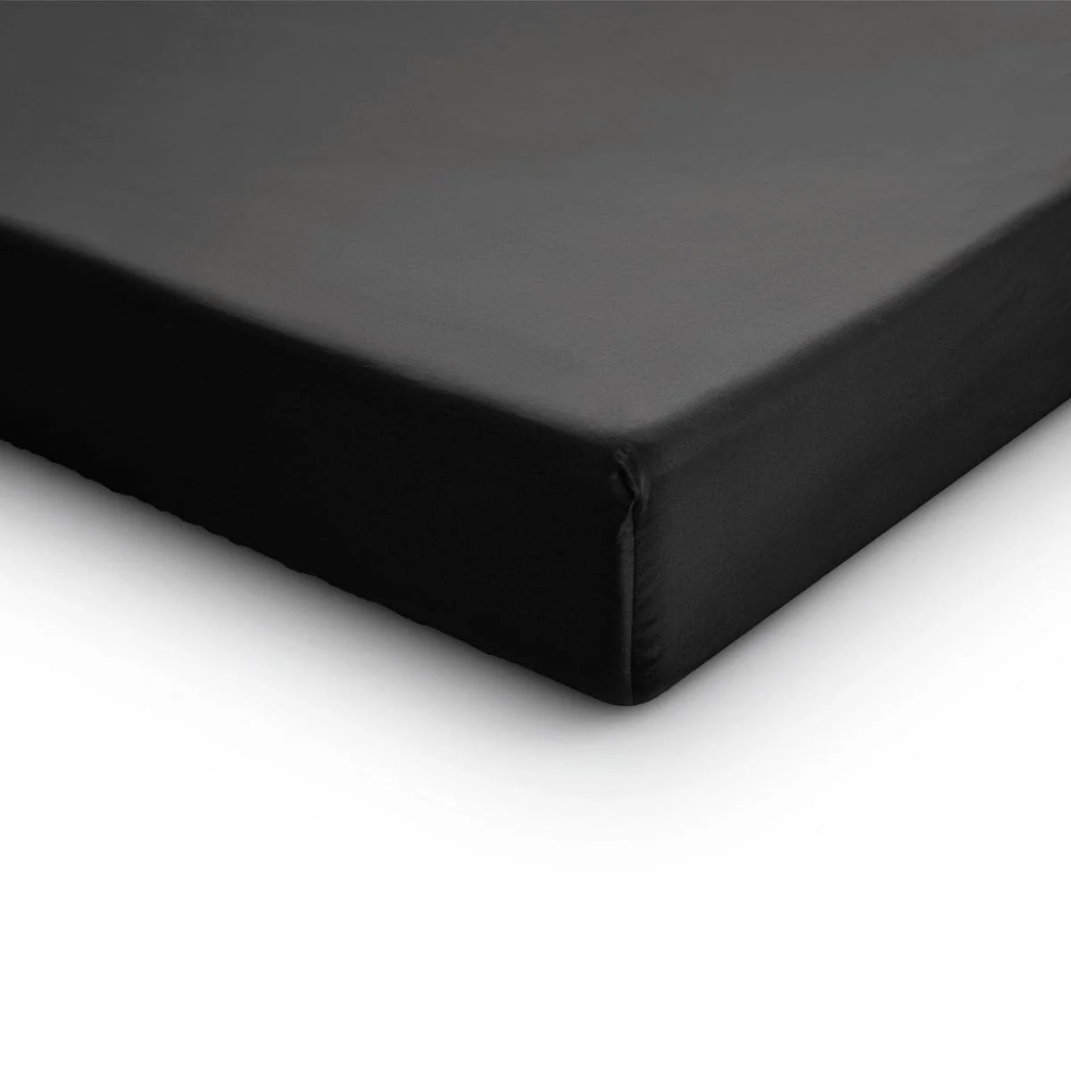 Primaviera Drap-housse Satin Deluxe Noir - Image 5