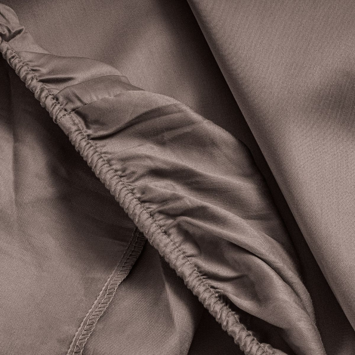 Primaviera Drap-housse Satin Deluxe Taupe - Image 4