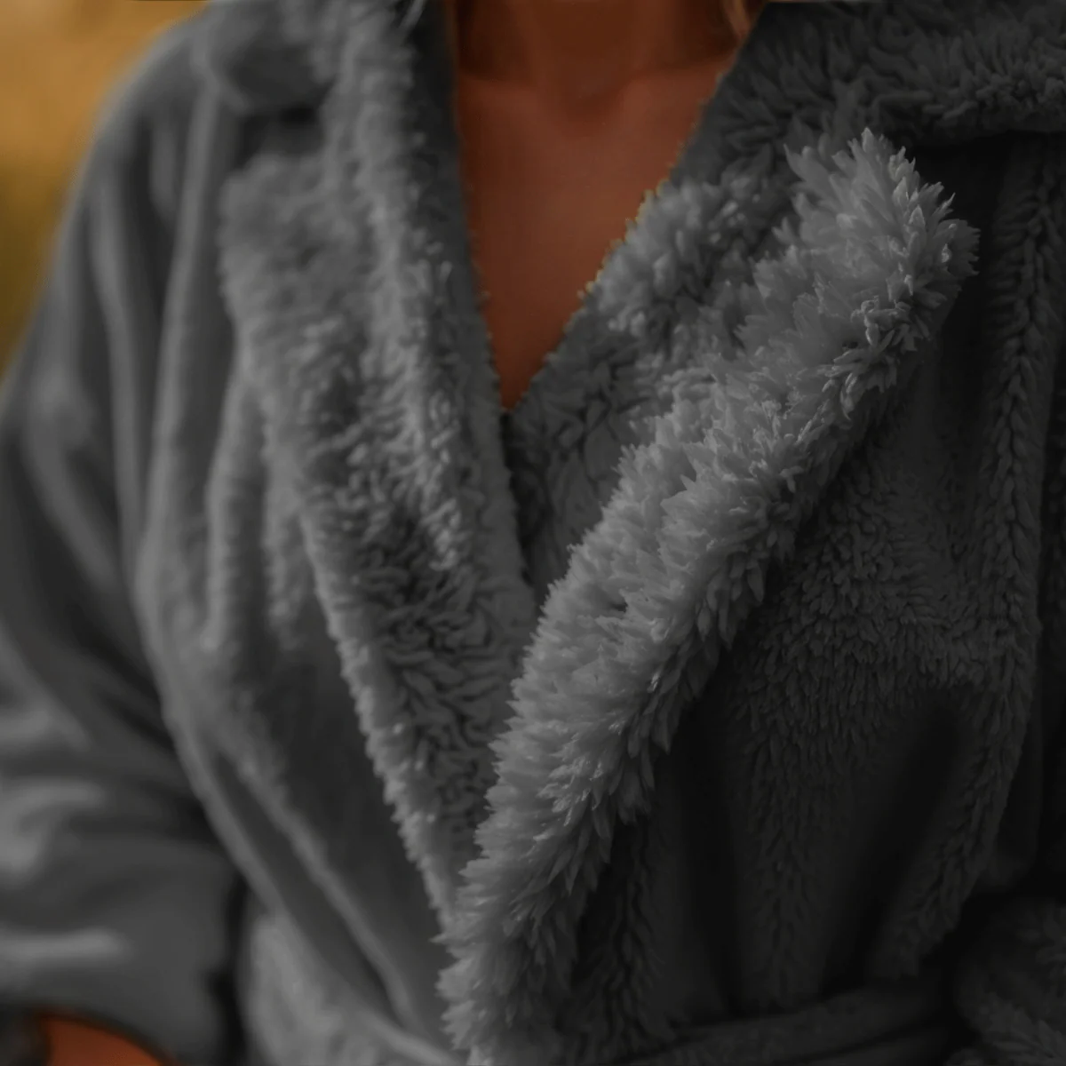 Robe de Chambre Teddy - Anthracite - Image 7