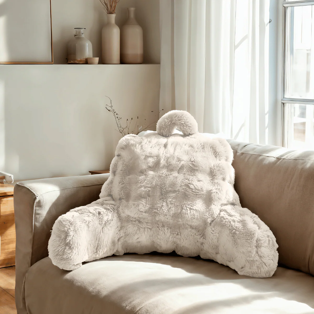 Zelesta Bedrest Pompom - Beige - Image 3