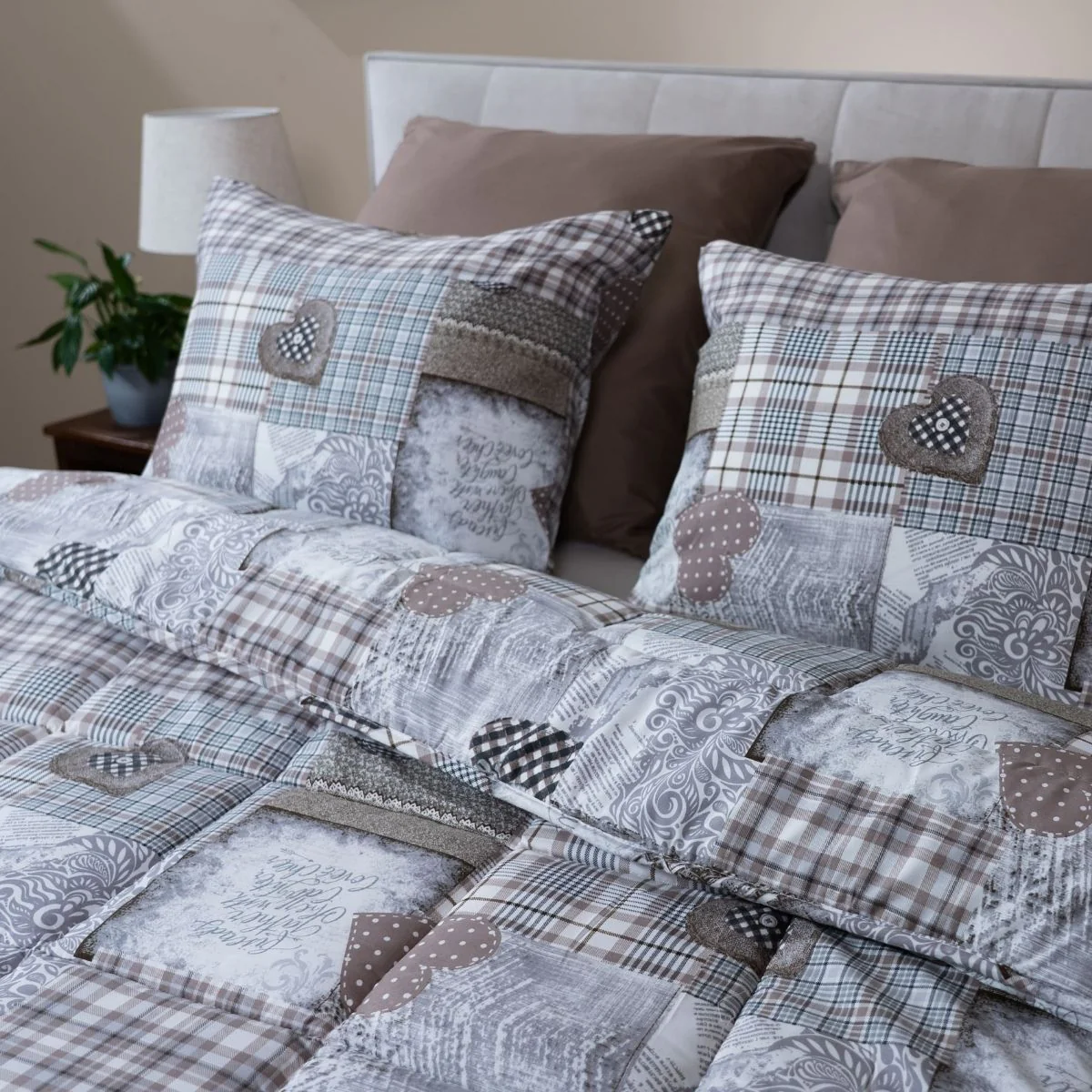 Zelesta Comfort Design Couette Été - Patchwork Coeurs - Image 7