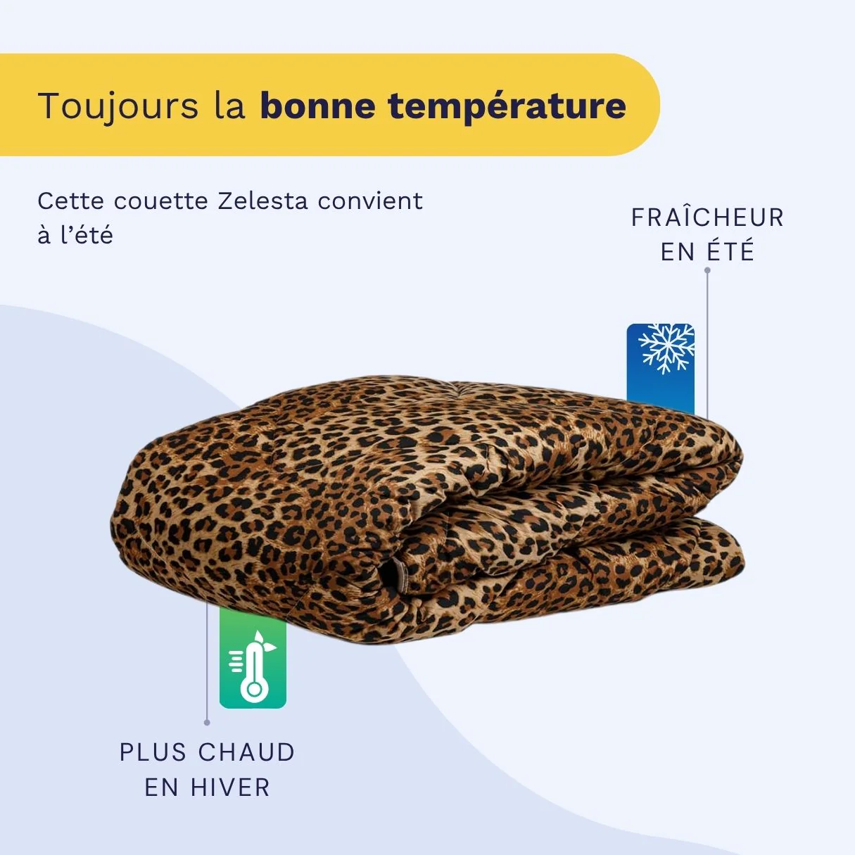 Zelesta Comfort Design Couette Été - Peau de Jaguar - Image 4