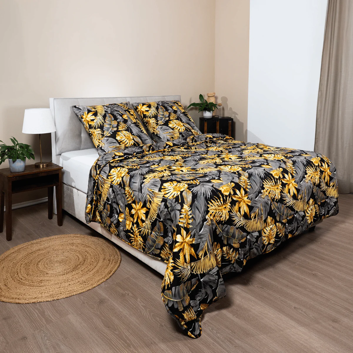 Zelesta Comfort Design Couette - Feuilles Dorées - Image 3