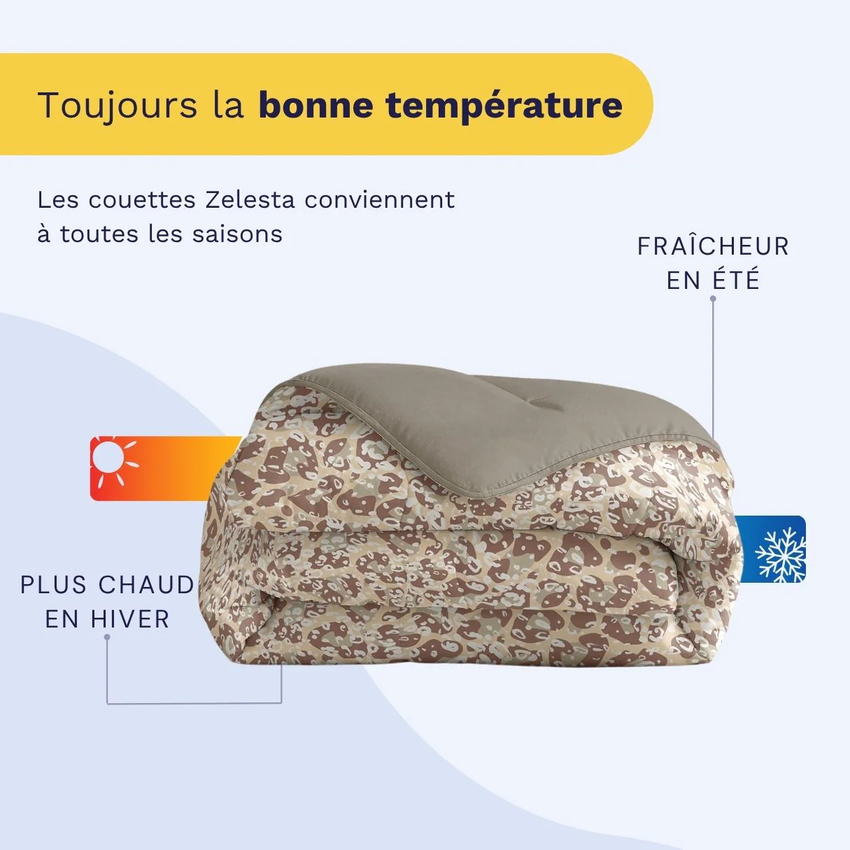 Zelesta Comfort Design Couette - Panthère des Sables - Image 4